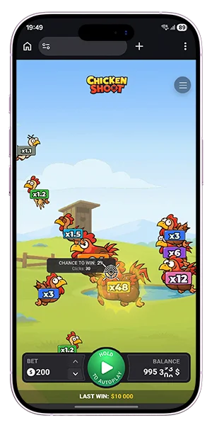App Mobile Chicken Shoot
